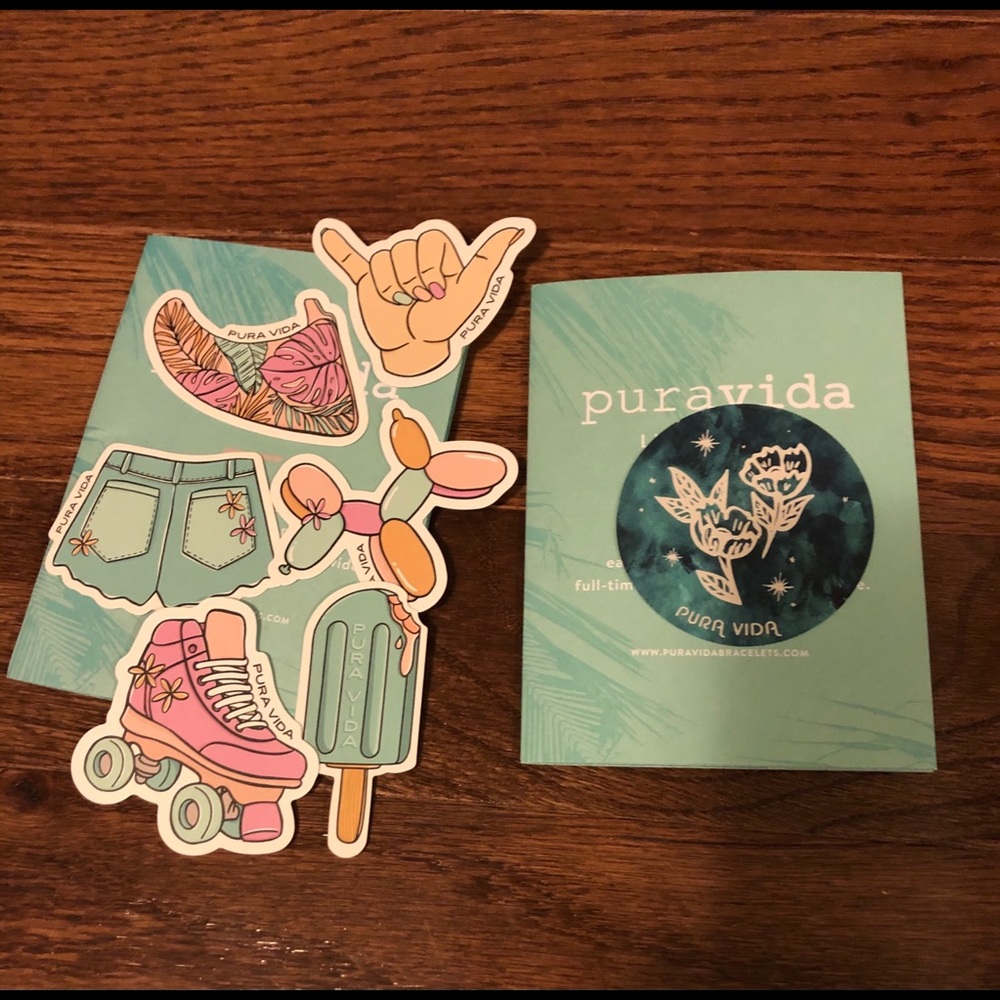 COPY - Set of 10 different Pura Vida stickers-see…